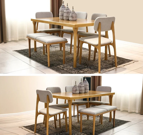 میز ناهار خوری مینیمال 6 نفره